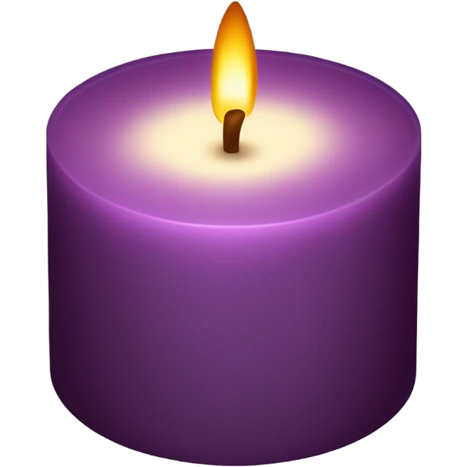 Dark maroon candle emoji