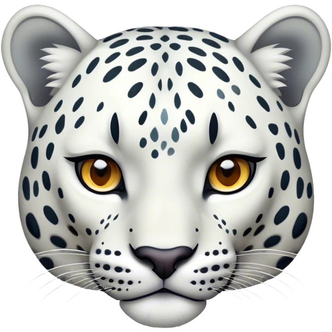 White leopard head emoji