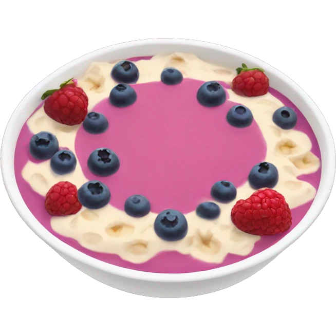 Berry smoothie bowl emoji