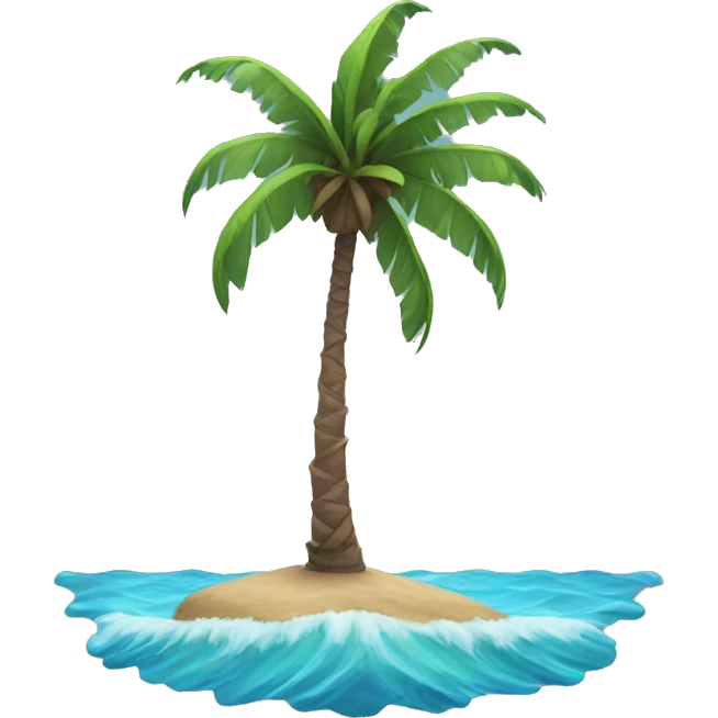 palm and sea emoji