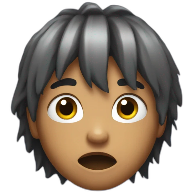 lil tecca head scared emoji
