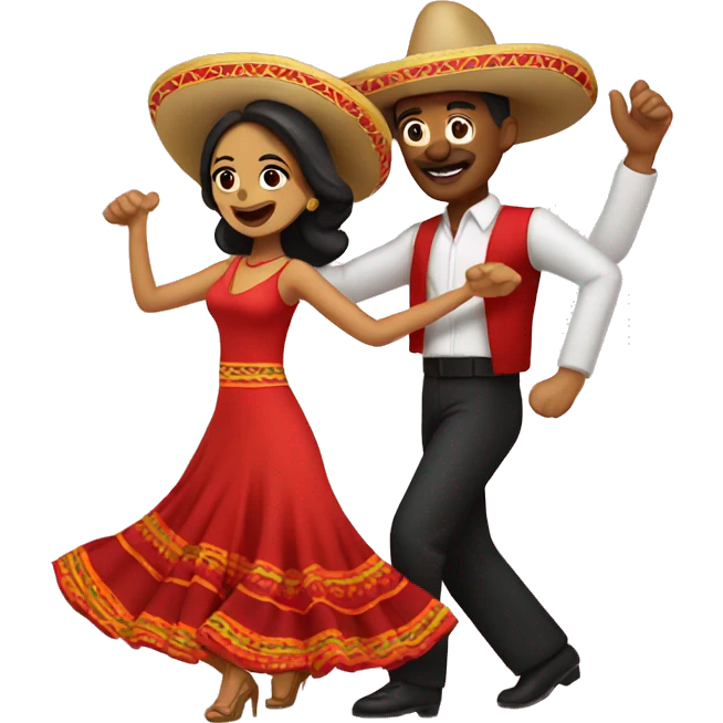 mexican couple dancing salsa emoji