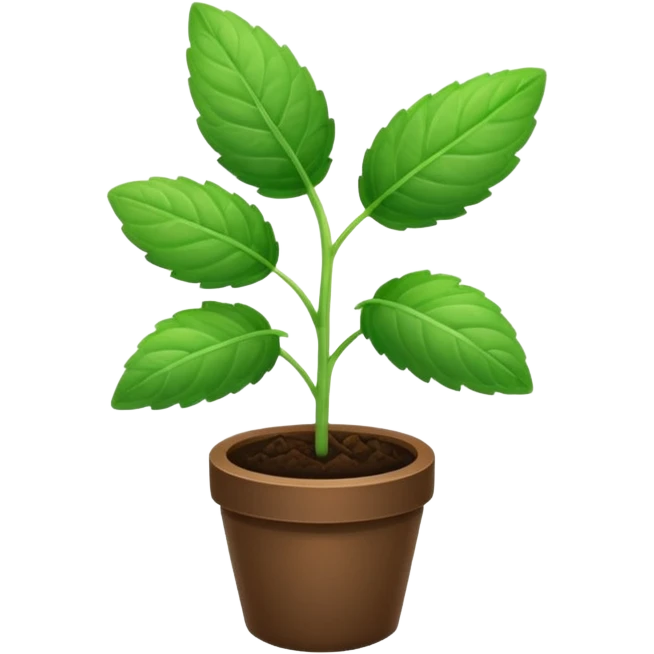mint plant emoji