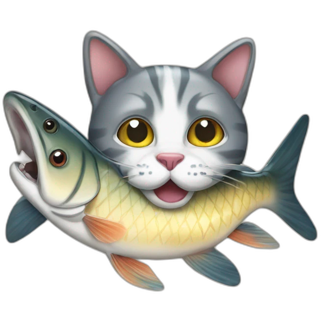 cat-eat-fish emoji