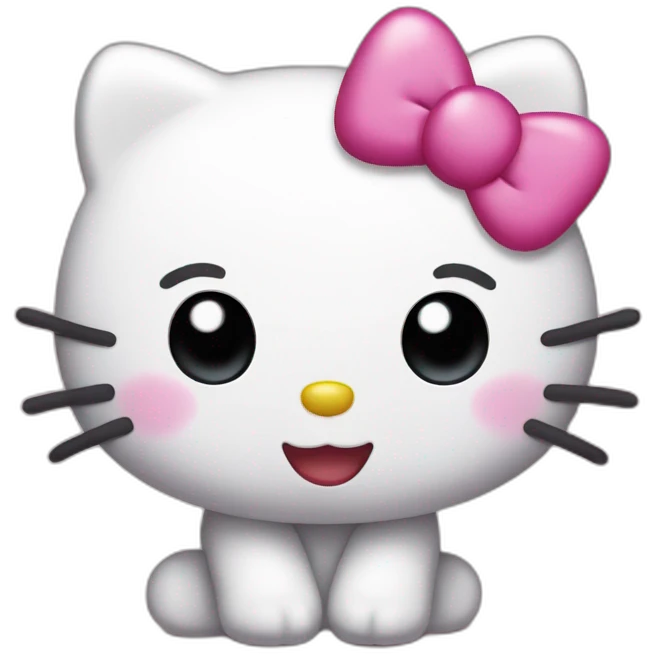 Cute hello kitty emoji