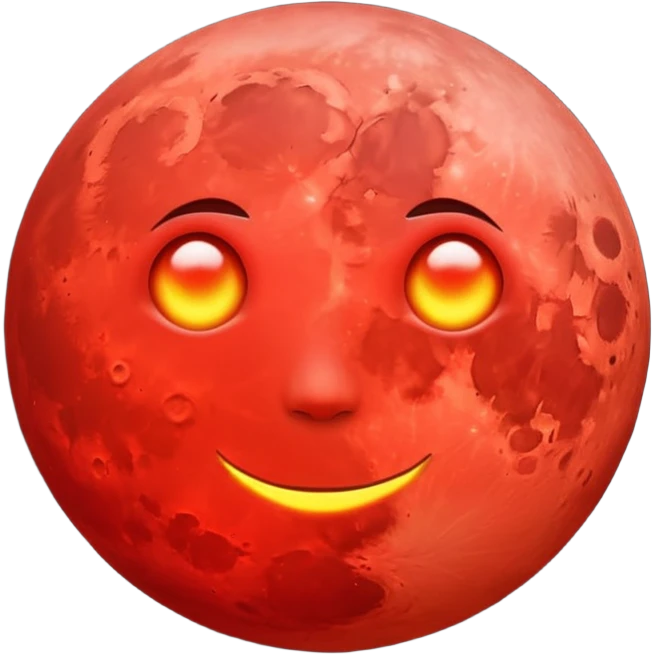red moon emoji