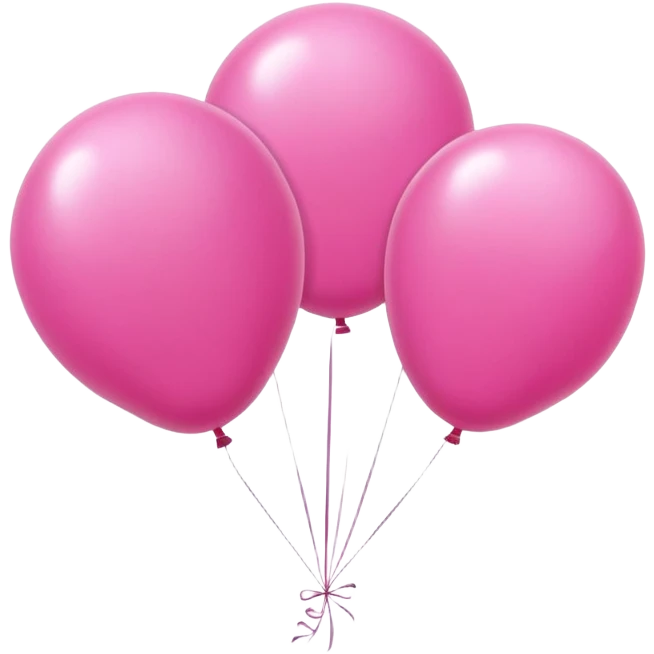 Pink balloons emoji
