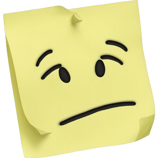 A single Post-it emoji