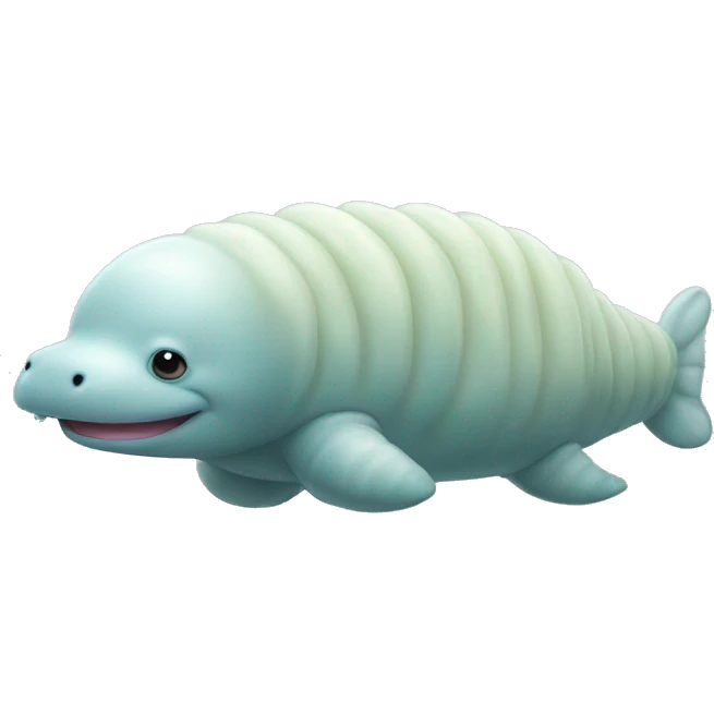 Beluga whale caterpillar bear little legs tardigrade emoji | AI Emoji ...