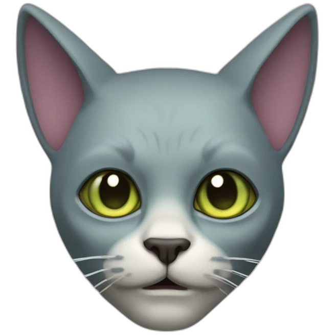 cat like a frankensteinhead emoji