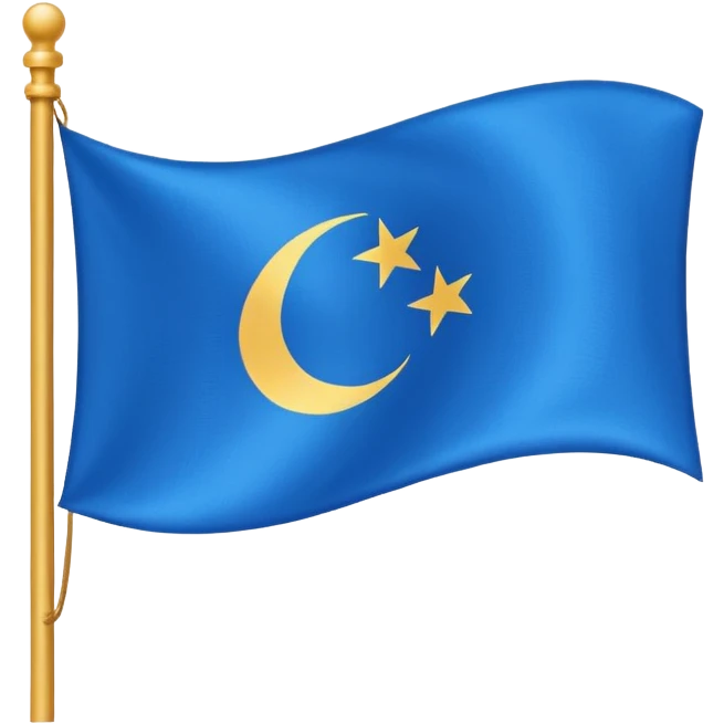 Blue flag emoji