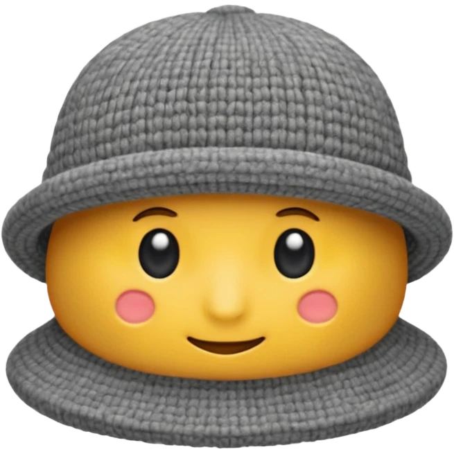 a single grey hat emoji