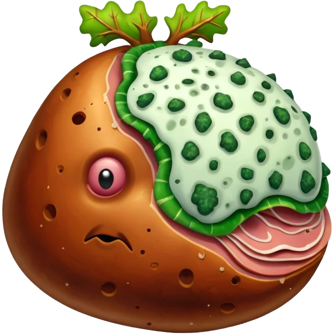 rotting ham emoji