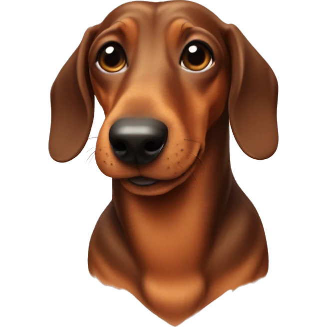 A daschund emoji