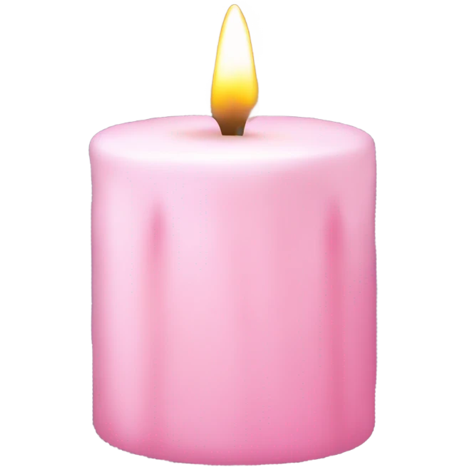 light pink candle emoji