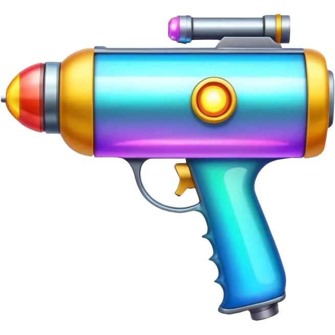 colorfulplasma ray gun emoji