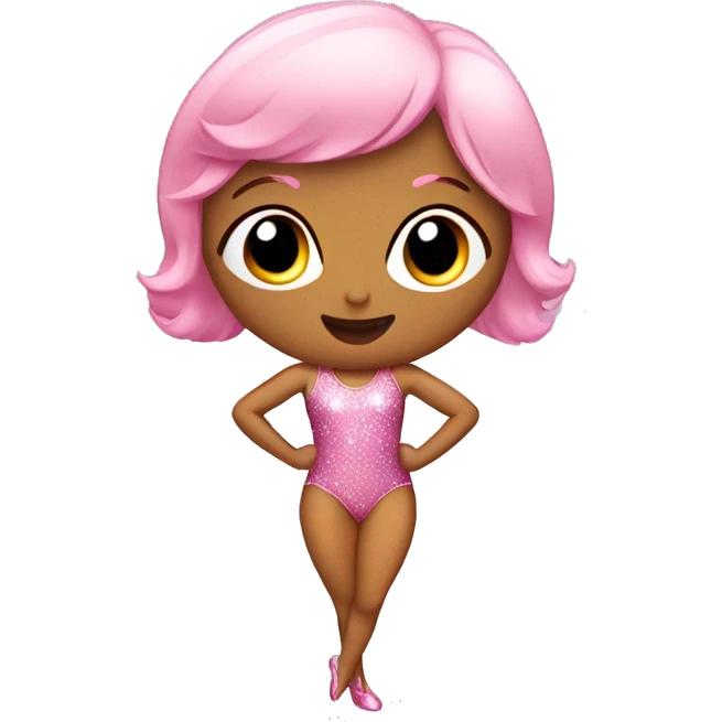 Sparkly pink leotard  emoji