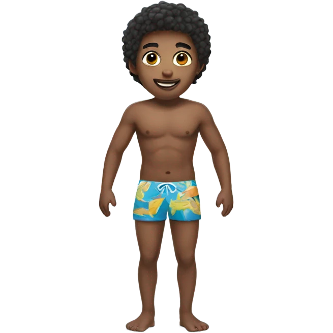 Boy in swimming trunks  emoji