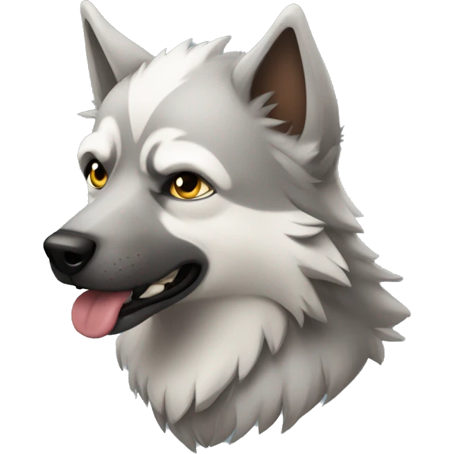Perro lobo emoji