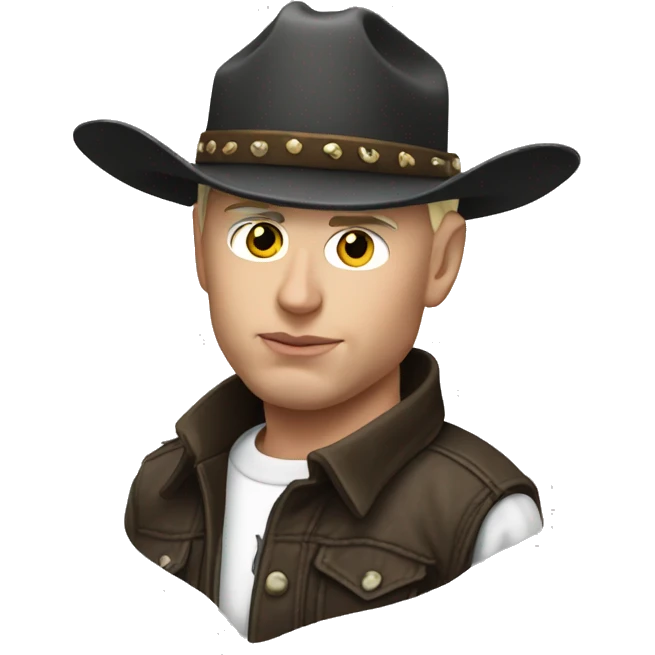 Eminem look like a cowboy emoji