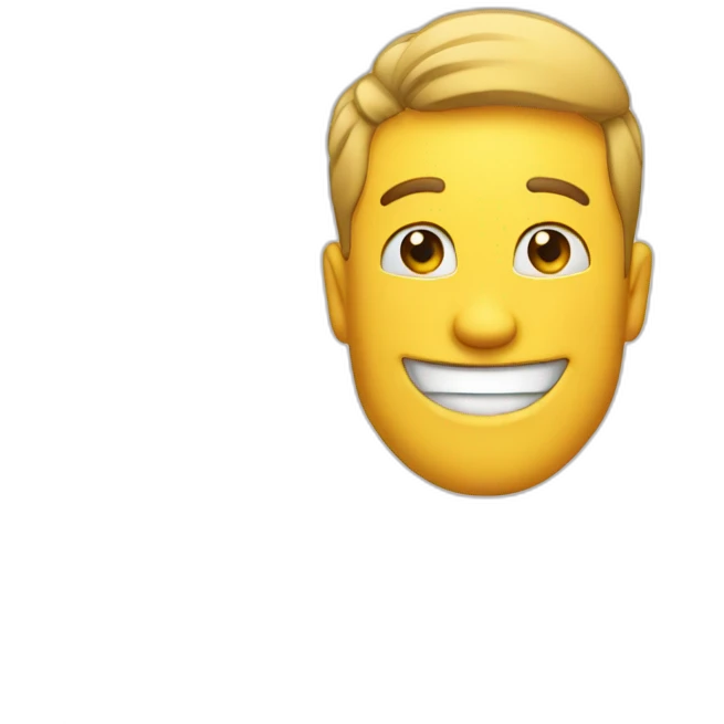 man with two thumbsup and a big smile emoji
