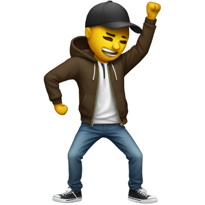 Someone dabbing  emoji