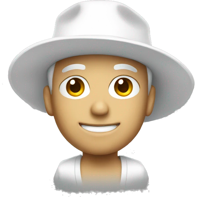 White hat  emoji