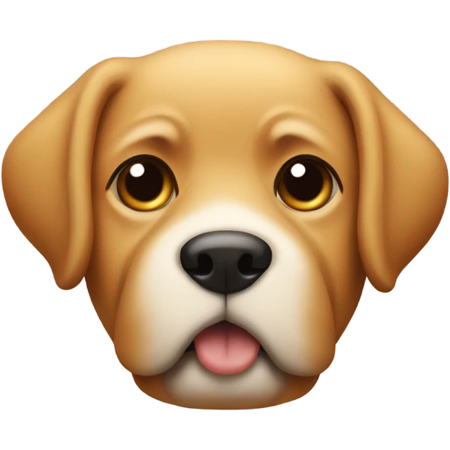 dog with bread around it’s face emoji