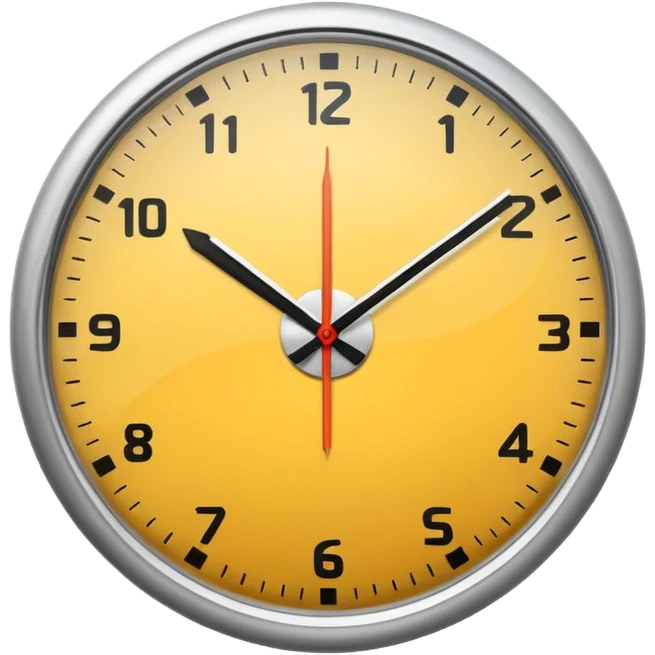 modern clock  emoji