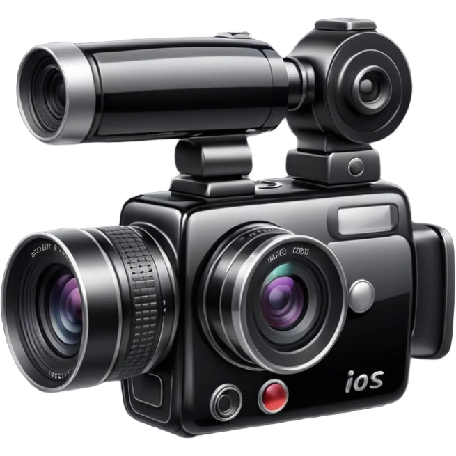 create a cinematic video  camera emoji emoji