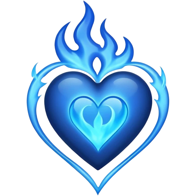 Black heart with blue flems like that ❤️‍🔥  emoji