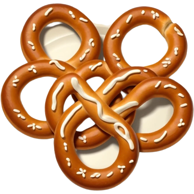 Plate of Pretzel emoji