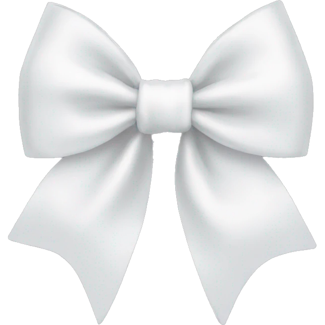 white bow emoji