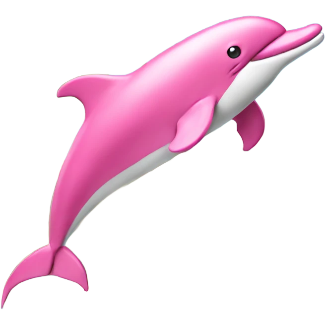 Pink dolphin enjoying college spring break emoji