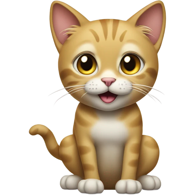 cat peeing emoji