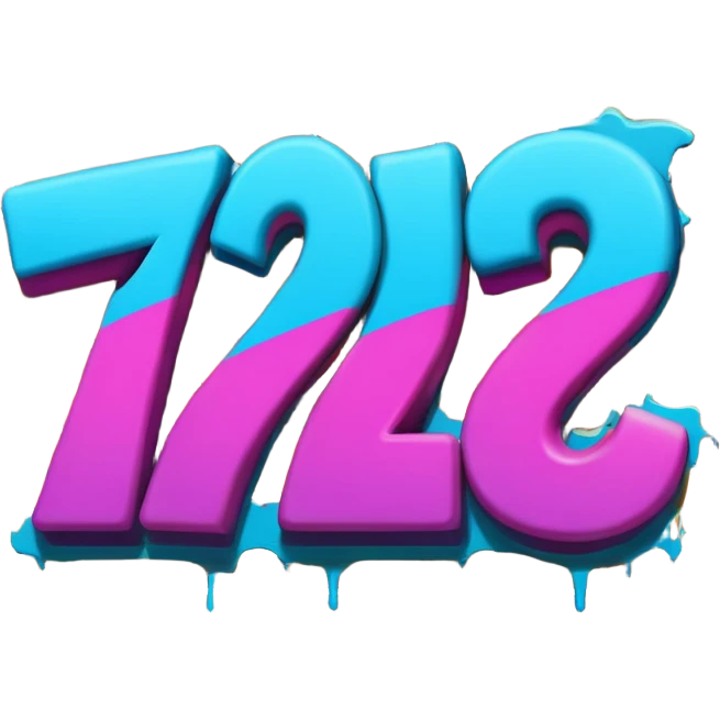 Граффити надпись: 72 emoji
