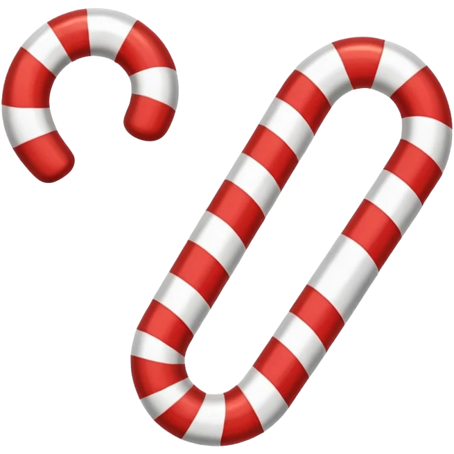 Christmas candy cane emoji
