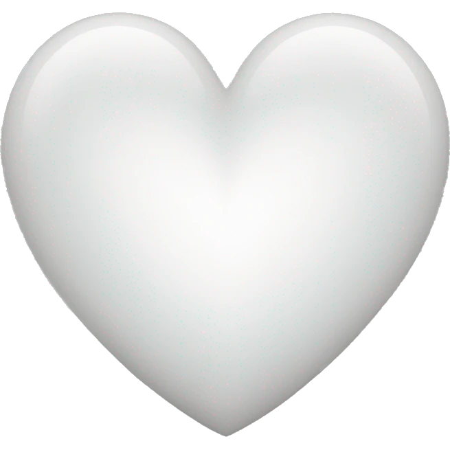 White heart emoji