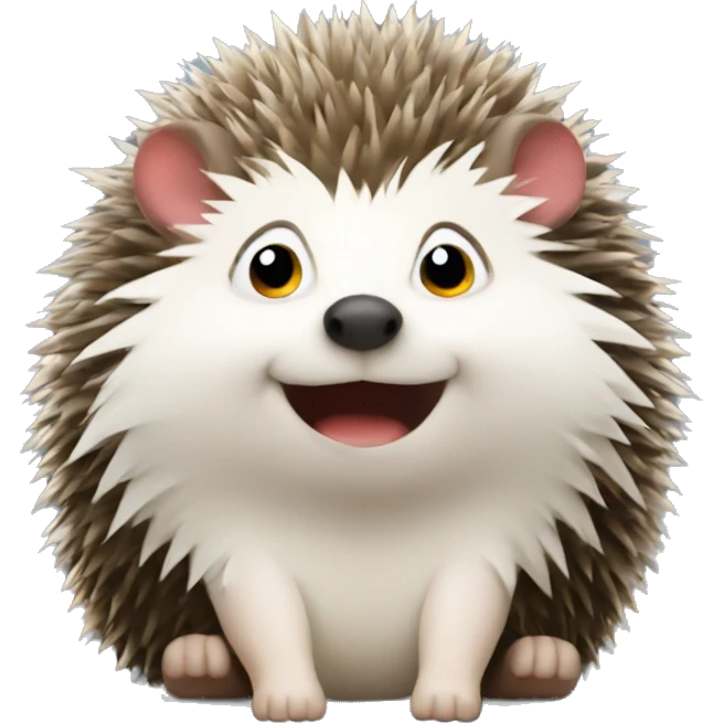 Hedgehog answering slack messages emoji