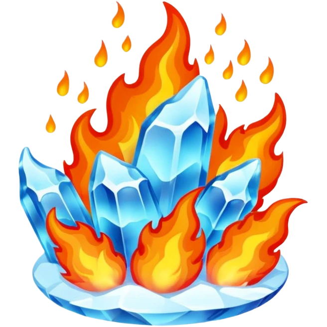 Hot and cold  emoji