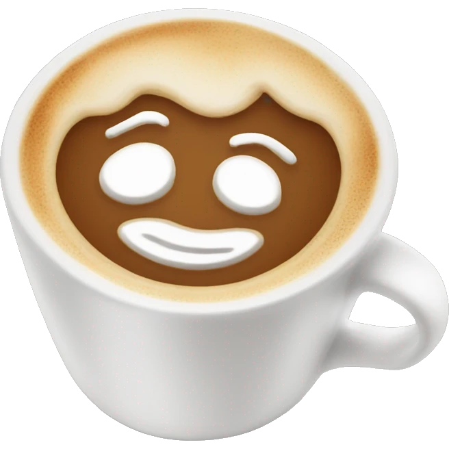 Latte machiatto creamy emoji