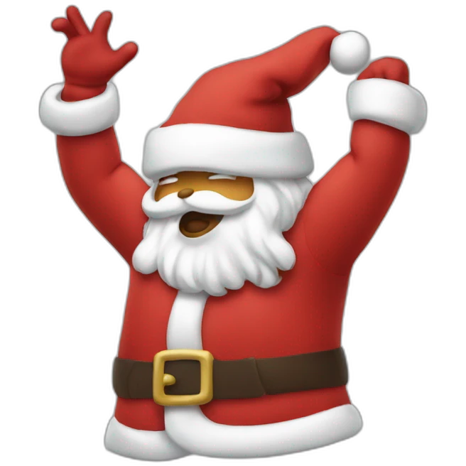 santa dab emoji