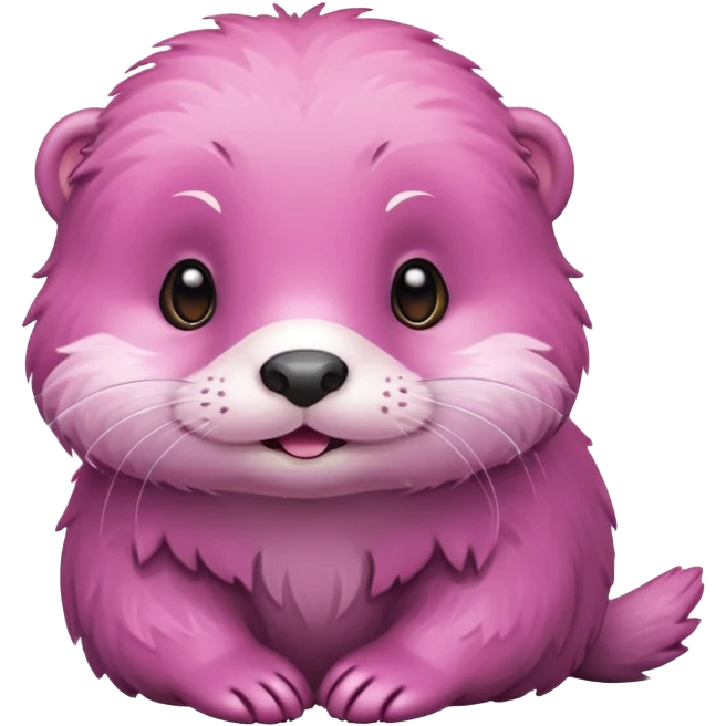 pink cute otter emoji