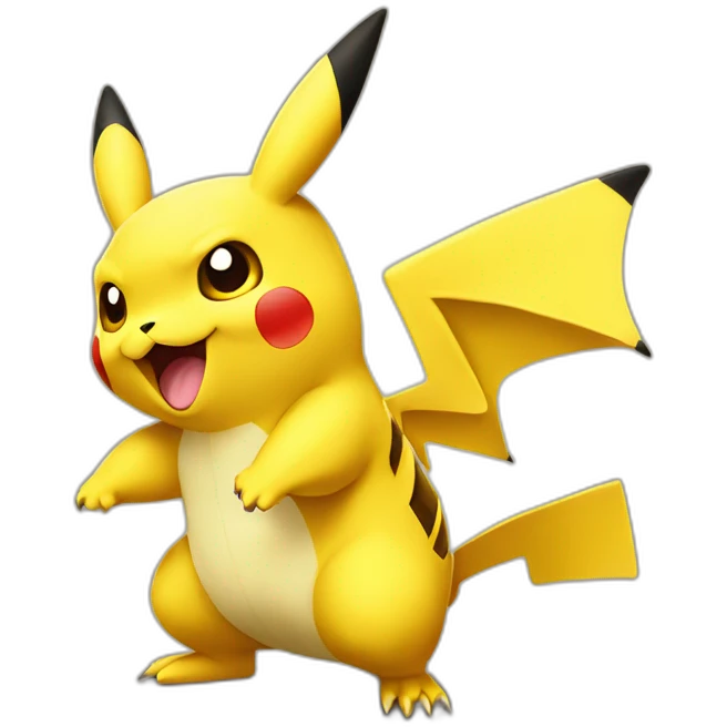 Pikachu-on-a-dragon emoji