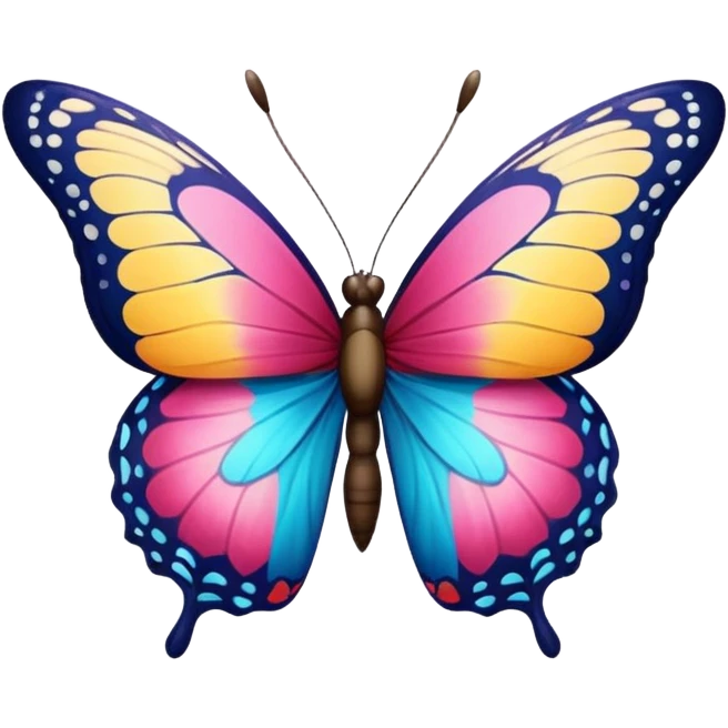 flower on butterfly emoji