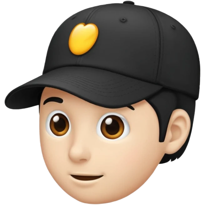 🧢 in black emoji