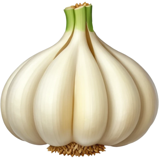 minced garlic emoji - garlic clove with minced garlic at one side emoji