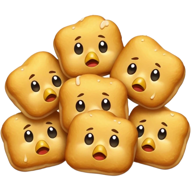 Crying chicken nuggets  emoji