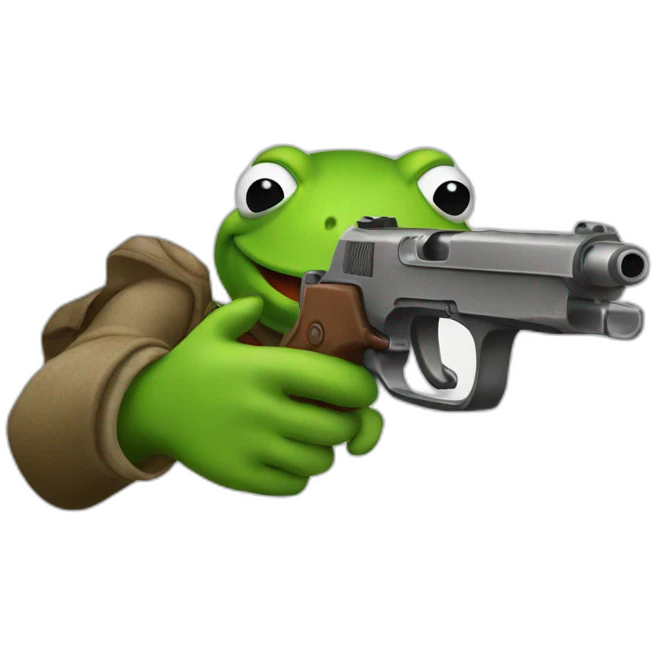 Gun-kermit emoji