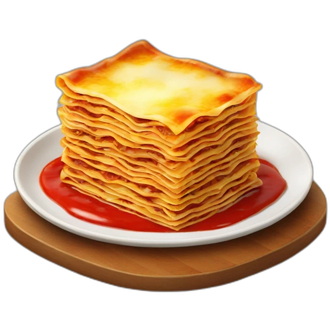 Lasagne plus ketchup emoji
